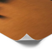 Gloed van zonsondergang tijdens de stormachie in h poster (Hoek)