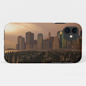 Gloed van zonsondergang tijdens de stormachie over Case-Mate iPhone case (Achterkant (horizontaal))