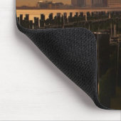 Gloed van zonsondergang tijdens de stormachie over muismat (Hoek)