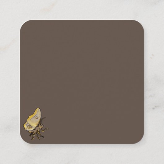 gloed vierkante visitekaartje (Achterkant)