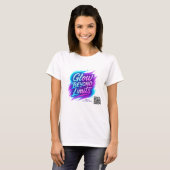 Gloed voorbij grenzen | Motivatie Neon Quote-ontwe T-shirt (Voorkant volledig)