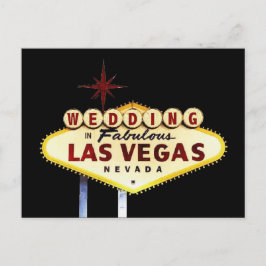 Gloed WEDDING in Fabulous Las Vegas Briefkaart