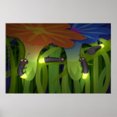 Gloed-Worms bij het Poster van Nacht (Voorkant)