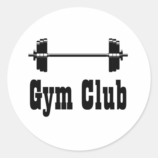 Gloedgymzaal Ronde Sticker (Voorkant)