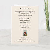 Gloedkaart met spreuk feestdagen kaart (Achterkant)