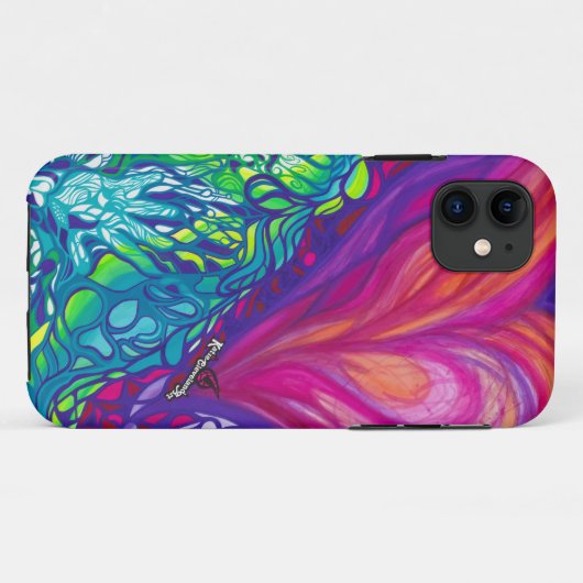 Gloedkleurige telefooncel Case-Mate iPhone case (Achterkant (horizontaal))