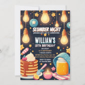 gloedsterren Sleepover Slumber Party 13e verjaarda Kaart (Voorkant)