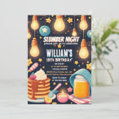 gloedsterren Sleepover Slumber Party 13e verjaarda Kaart (Staand voorkant)