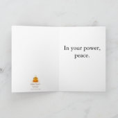 Gloedvolle Wenskaart Kaart (Binnen)