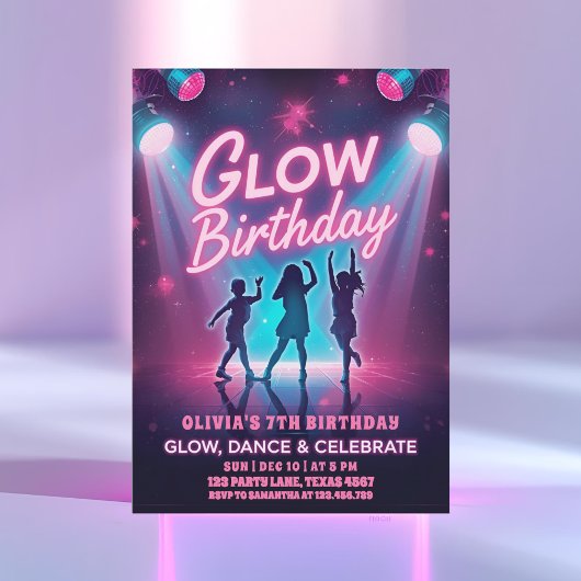 Gloei, Dans & Feest Kinderen Kaart