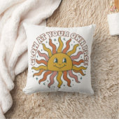 Gloei in je eigen tempo Retro Zon Esthetiek Kussen (Deken)