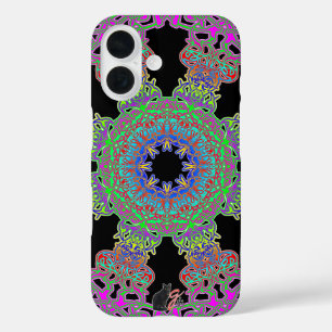 Gloei-spectra-glyfeem iPhone 16 Hoesje