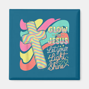 Gloei Voor Jezus Christelijk Geloof Leeuw God Chri Magneet