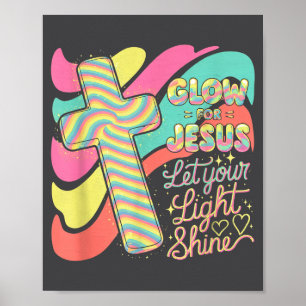 Gloei Voor Jezus Christelijk Geloof Leeuw God Chri Poster