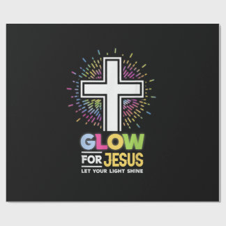 Gloei voor Jezus Christelijk Kruis T-shirt Jezus C Cadeaupapier
