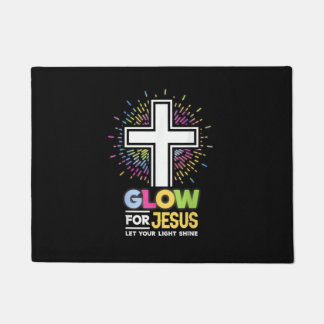 Gloei voor Jezus Christelijk Kruis T-shirt Jezus C Deurmat