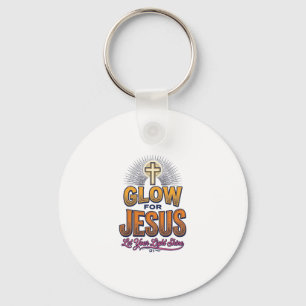 Gloei voor Jezus Laat je licht schijnen Christelij Sleutelhanger