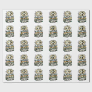 Gloei Voor Jezus Vintage Christelijk Kruis Shirt Cadeaupapier