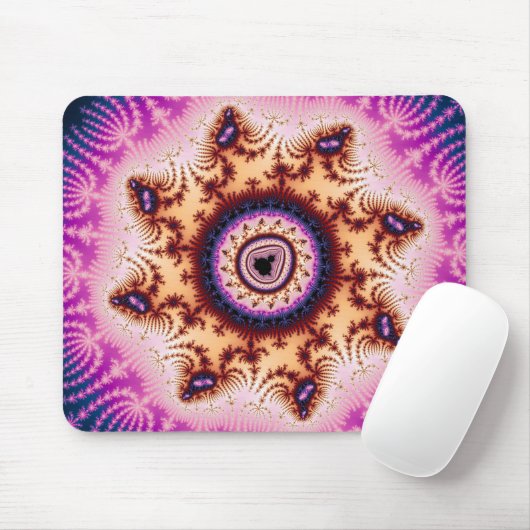 gloeien - Fractal Mousepad Muismat (Met muis)