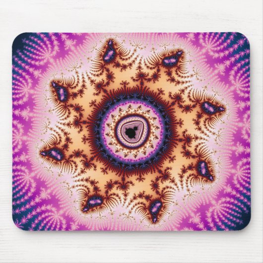 gloeien - Fractal Mousepad Muismat (Voorkant)