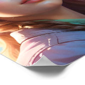 Gloeien met een zacht stralend licht poster (Hoek)