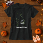Gloeien met liefde Zwangerschap Halloween zwangers T-shirt