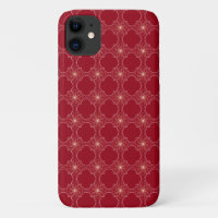 gloeiend abstract patroon op rood