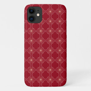 gloeiend abstract patroon op rood Case-Mate iPhone case
