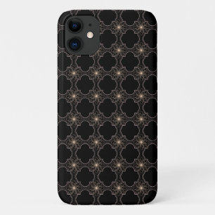 gloeiend abstract patroon op zwart Case-Mate iPhone case