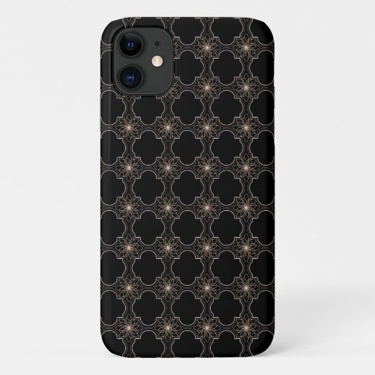 gloeiend abstract patroon op zwart Case-Mate iPhone case (Achterkant)