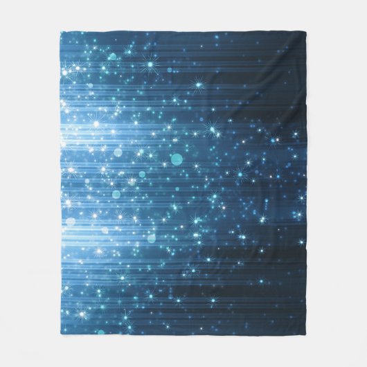 Gloeiend Abstract: verlichte achtergrondkunst. Fleece Deken (Voorkant)