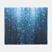 Gloeiend Abstract: verlichte achtergrondkunst. Fleece Deken (Voorkant (Horizontaal))