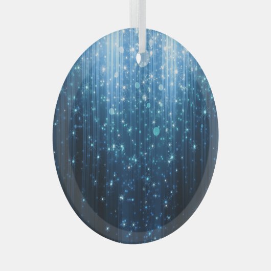 Gloeiend Abstract: verlichte achtergrondkunst. Glas Ornament (Voorkant Rechts)