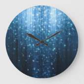 Gloeiend Abstract: verlichte achtergrondkunst. Grote Klok (Voorkant)