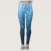 Gloeiend Abstract: verlichte achtergrondkunst. Leggings (Voorkant)