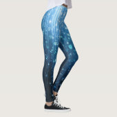 Gloeiend Abstract: verlichte achtergrondkunst. Leggings (Rechts)