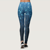 Gloeiend Abstract: verlichte achtergrondkunst. Leggings (Achterkant)