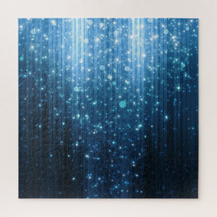 Gloeiend Abstract: verlichte achtergrondkunst. Legpuzzel