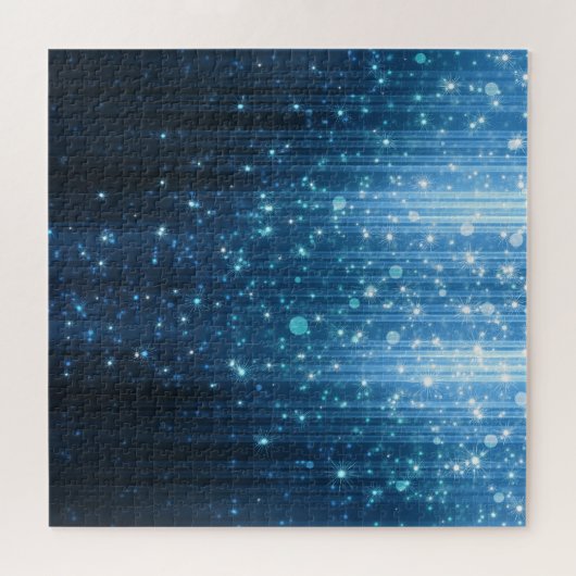 Gloeiend Abstract: verlichte achtergrondkunst. Legpuzzel (Horizontaal)