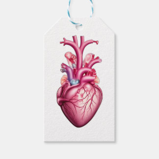 gloeiend anatomisch hart cadeaulabel