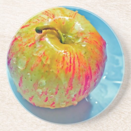 Gloeiend Apple Zandsteen Onderzetter (Voorkant)