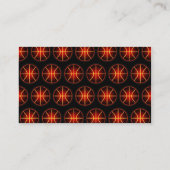 Gloeiend basketbalpatroon visitekaartje (Achterkant)