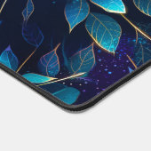 Gloeiend blauw blad bureaumat (Hoek)