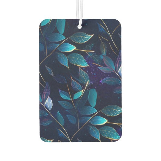 Gloeiend Blauw Blauw Bladeren Luchtverfrisser (Achterkant)