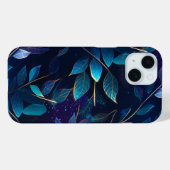 Gloeiend blauw laat iPhone 15 nauwelijks daar Hoes (Achterkant (horizontaal))