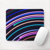 Gloeiend boogpatroon - mousepad muismat (Met muis)