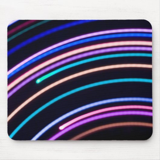 Gloeiend boogpatroon - mousepad muismat (Voorkant)