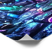 Gloeiend bos met meer poster (Hoek)