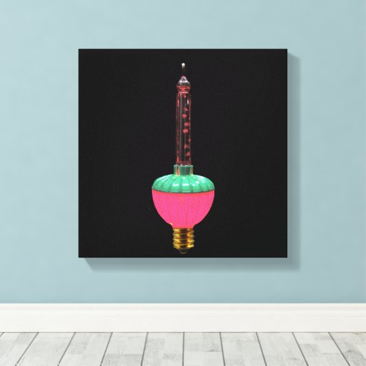 gloeiend bubbellicht canvas afdruk (Insitu (Houten vloer))