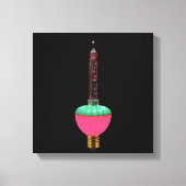 gloeiend bubbellicht canvas afdruk (Voorkant)